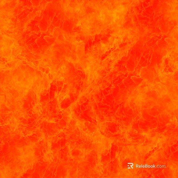 Orange-red flame texture decorative map texture