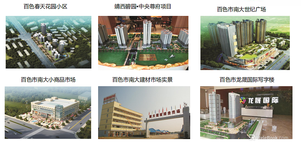 Collection of architectural renderings of real estate texture