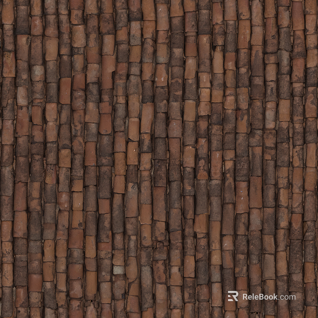 Red tile old roof tiles texture