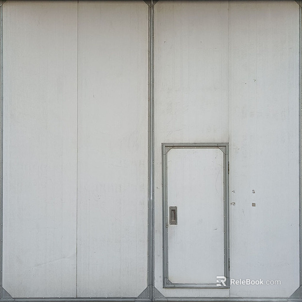 Factory workshop large metal door texture