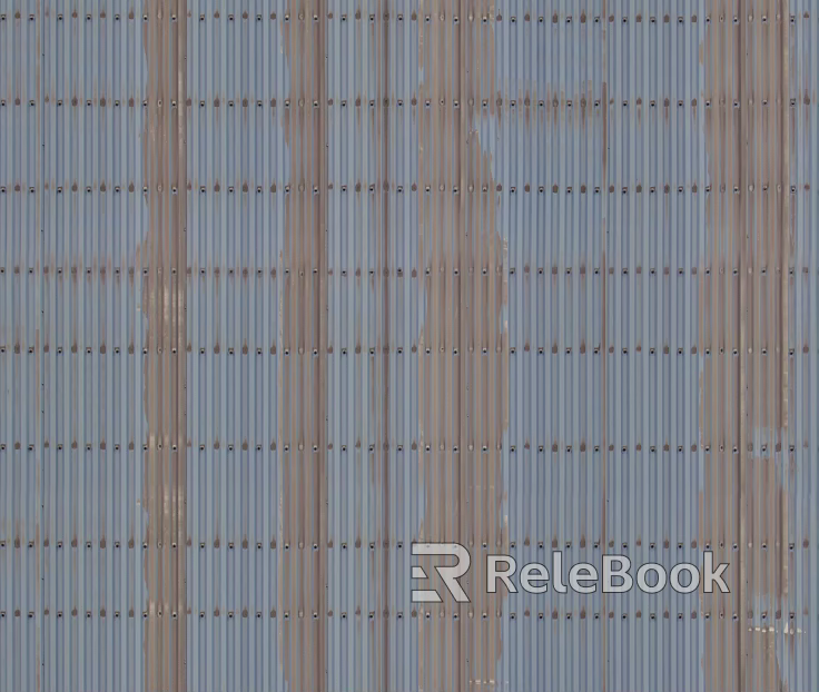 Buckle plate metal texture