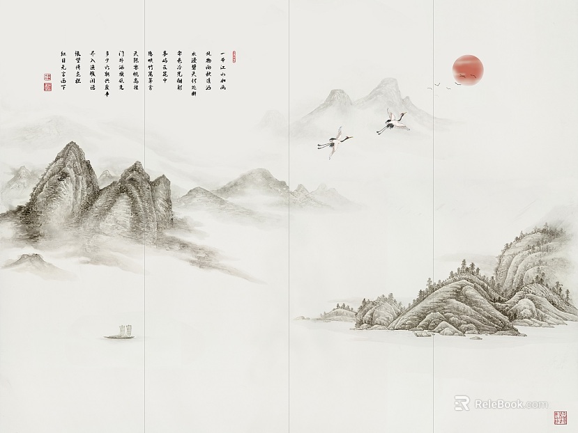 landscape painting texture