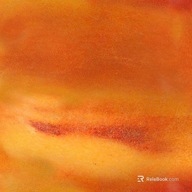 Orange-yellow running water pattern marble wall surface texture