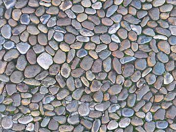Pebble patchwork floor tile sidewalk road ground street square paving texture (ID:ffach770880)