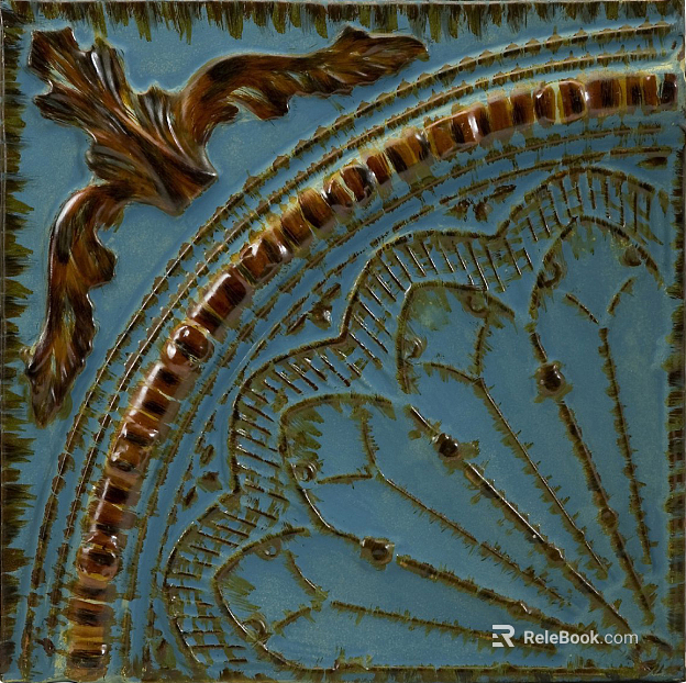 Metal relief texture