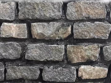 Grey rubble brick exterior wall finish texture (ID:ffaeh413216)