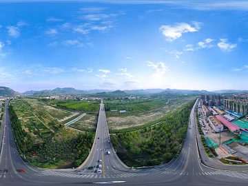 HDR city road traffic panorama texture (ID:ffach353103)