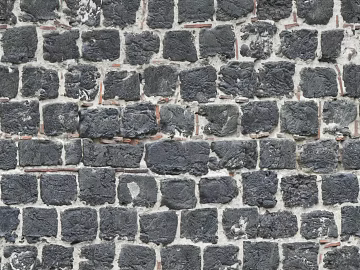 Neat stone brick wall seamless 3d model