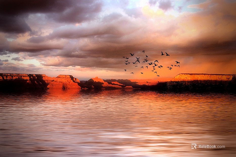 landscape painting texture