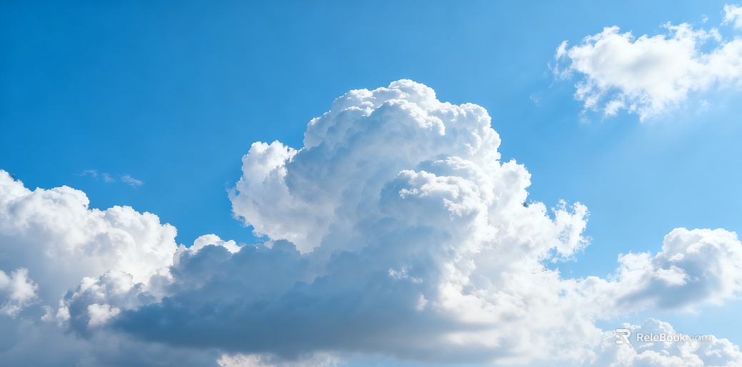 blue sky and white clouds texture