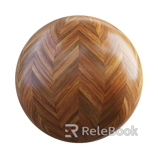 Fish bone wood floor PBR texture