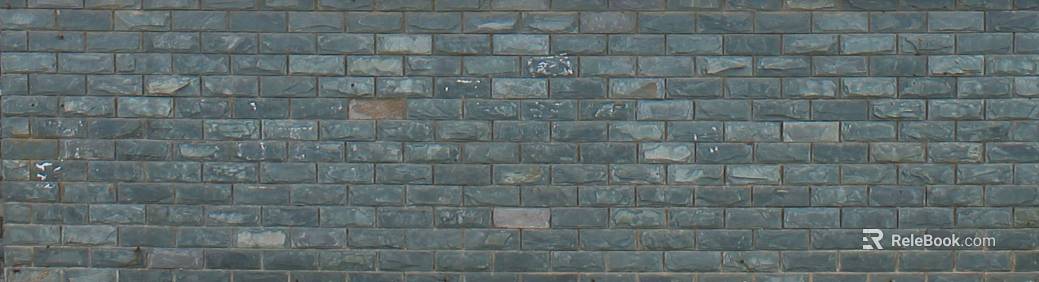 Exterior wall of green gray culture stone texture