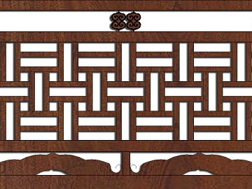 Chinese dark brown wood carved partition texture (ID:ffaeh595389)