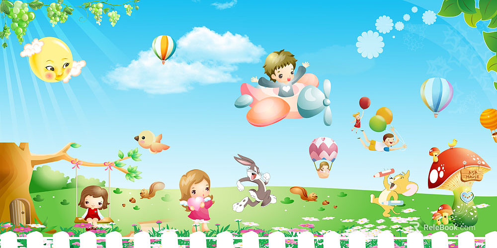 Children's Wallpaper texture