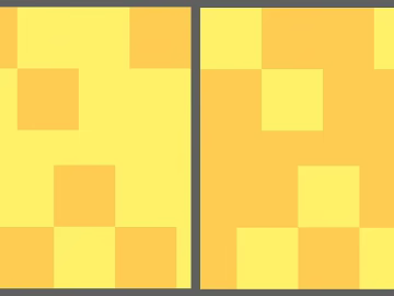 Yellow Orange Color Block Geometric Tiles 3d model