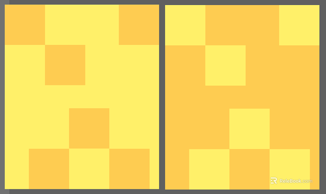 Yellow Orange Color Block Geometric Tiles texture