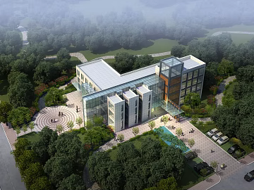 Modern wind office building park landscape texture (ID:ffaeh721979)