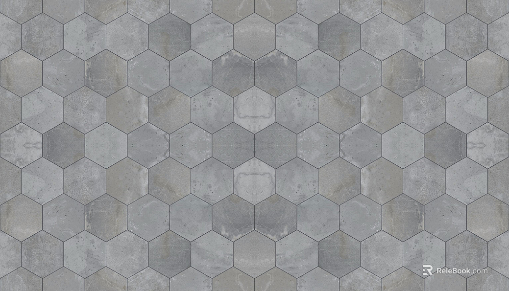 Hexagonal Brick Grey Hexagonal Brick Seamless texture