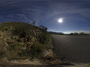 Outdoor Highway Mountain Day HDR texture (ID:ffabg26651)