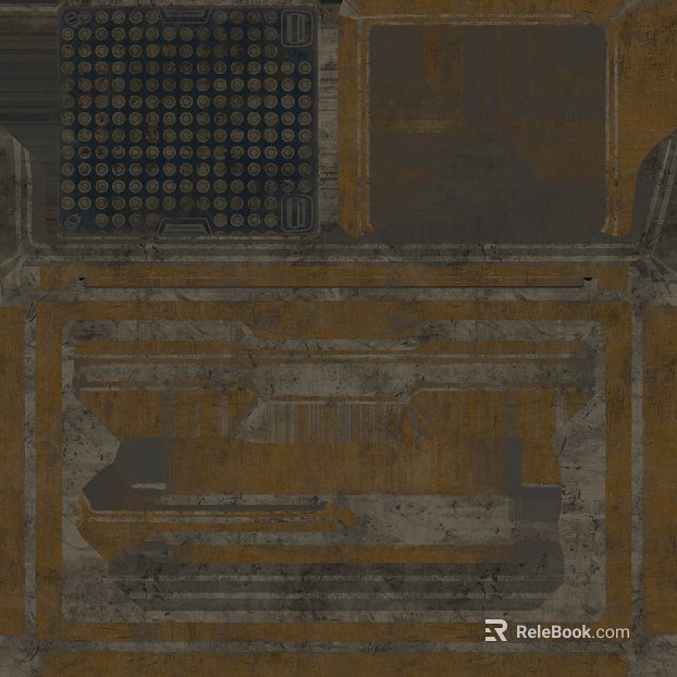 Industrial wind yellow ash old metal plate texture