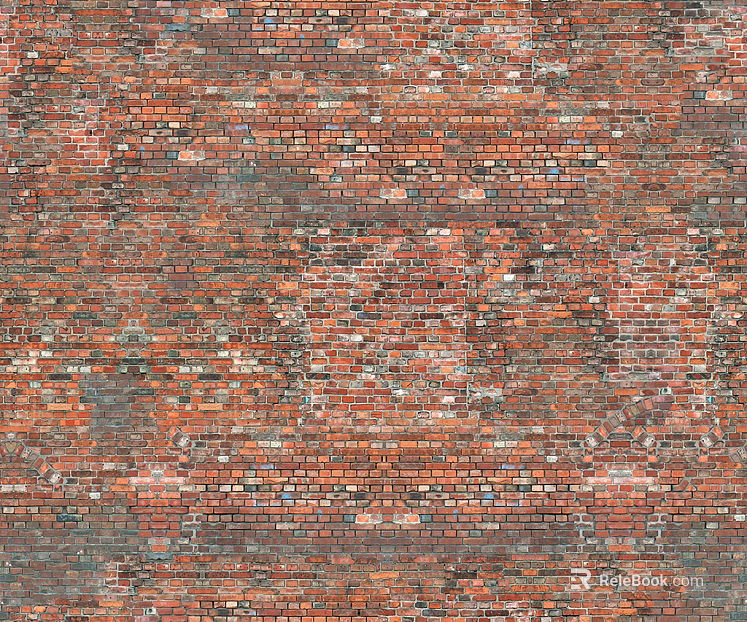 Aging and old red brick wall outdoor wall brick texture