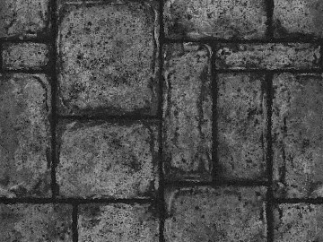 Dark gray antique stone brick courtyard pavement texture (ID:ffaeh368346)