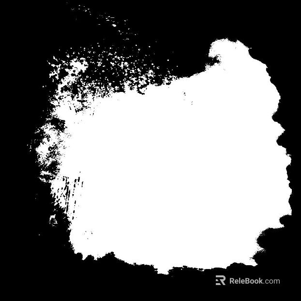 Black and white distressed ink design decoration texture