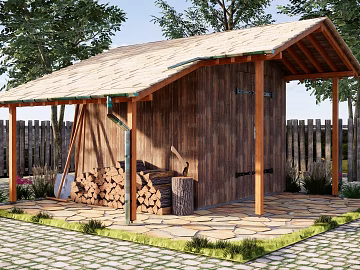 Country Style Solid Wood Outdoor Storage Cabin texture (ID:ffaeh242774)