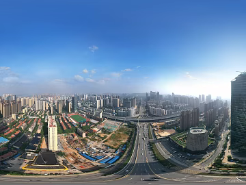HDR city building panorama texture (ID:ffach085813)