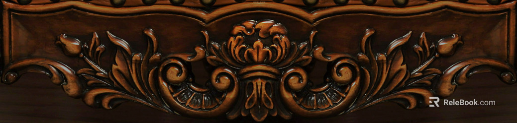 Wood Carved Wood Grain Metal Carved Plate texture