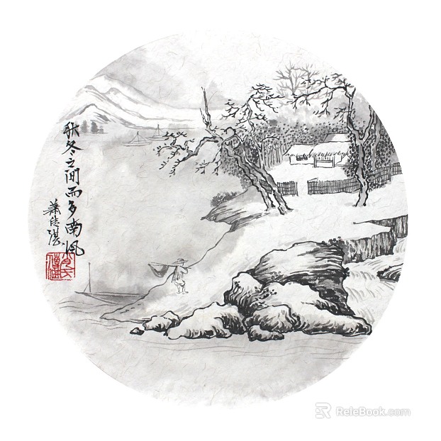 landscape painting texture