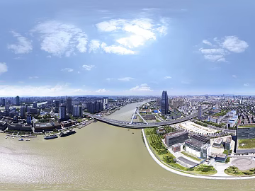 HDR Ecological Rivers and Lakes Scenery Panorama texture (ID:ffach690503)