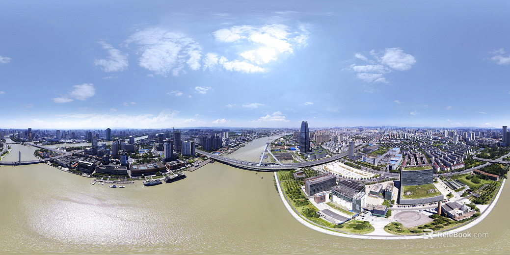 HDR Ecological Rivers and Lakes Scenery Panorama texture