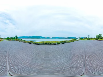 HDR ecological greening garden panorama texture (ID:ffach583103)