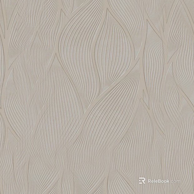 White leaf wallpaper bedroom wall texture