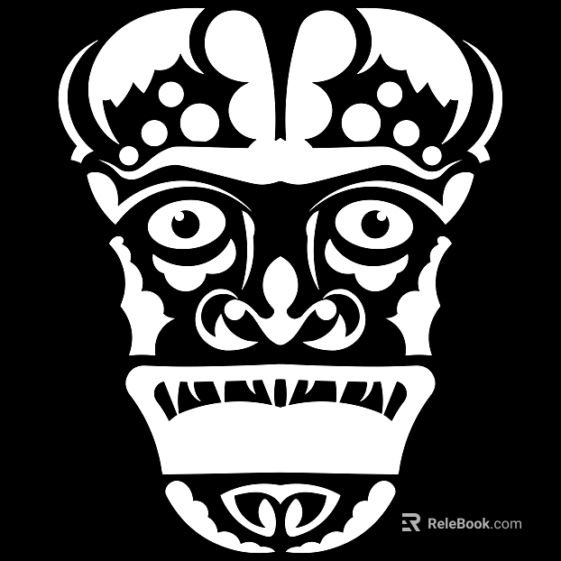 Tattoo black and white mask pattern texture pattern graphics texture