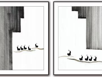 black and white painting texture (ID:ffajg54119)