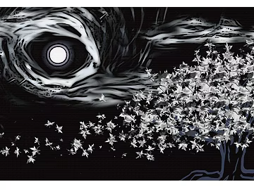 black and white painting texture (ID:ffajg91853)