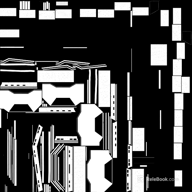 Black and white geometric bump map decorative background texture