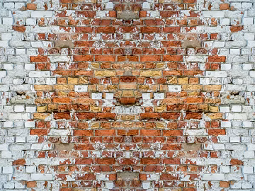 Cultural stone broken red brick wall texture (ID:ffagg64693)