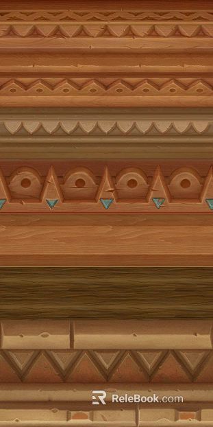 Bronze wood carved decorative elements texture