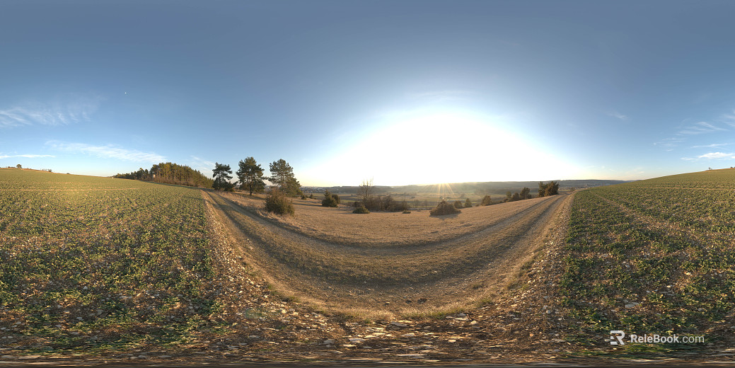 Outdoor Country Lawn Daytime HDR texture
