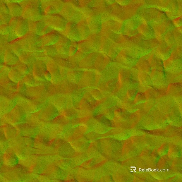 Yellow green art glass decorative finish texture