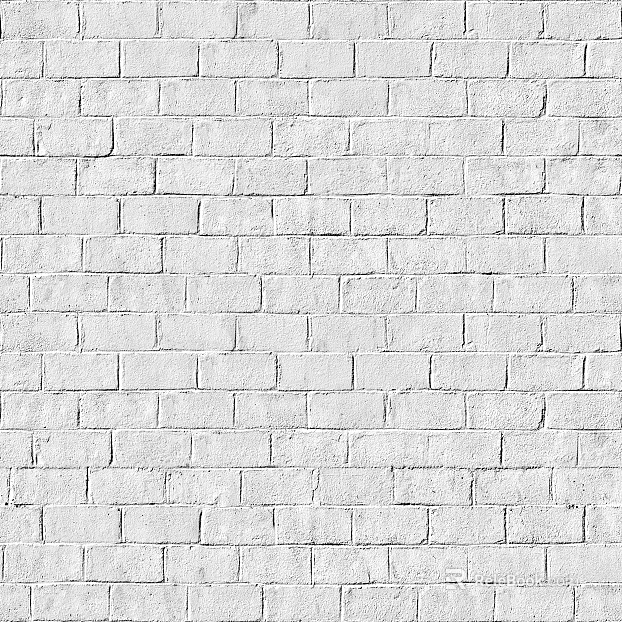 Brick wall white artificial stone veneer seamless texture