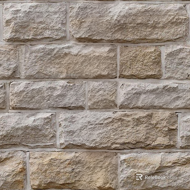 Beige sandstone machine section strip stone texture
