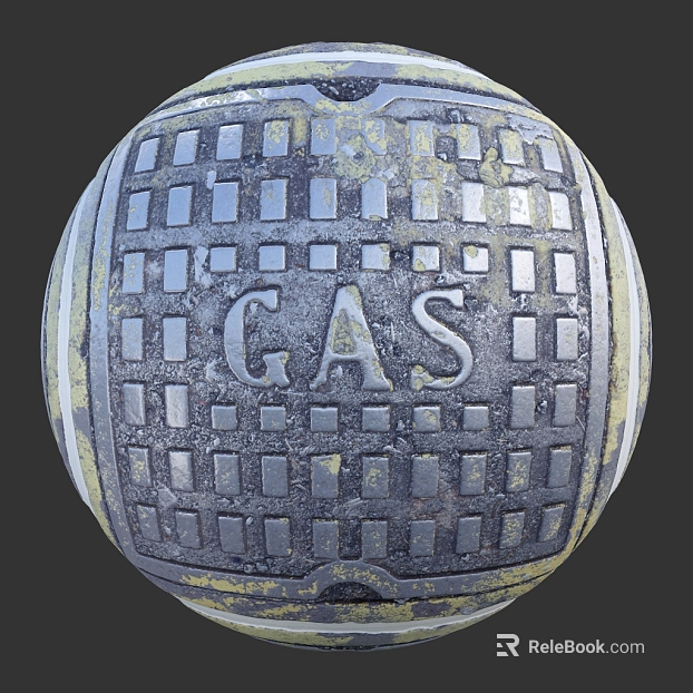 Manhole Cover PBR texture