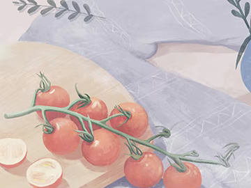 Plant painting texture (ID:ffabg81148)