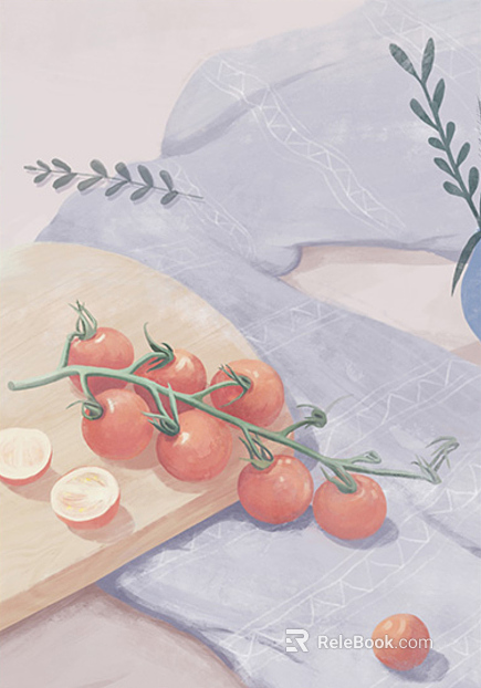 Plant painting texture
