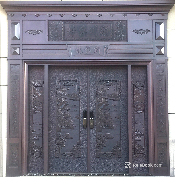 Metal door texture