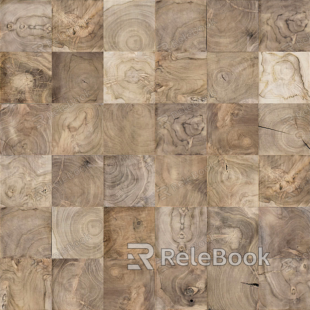 wood grain mosaic texture